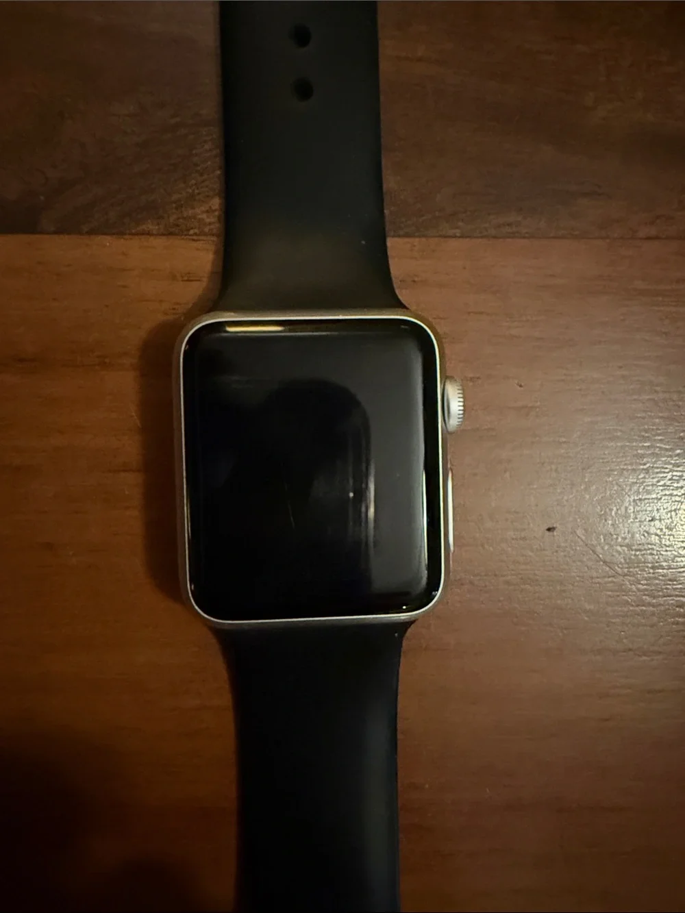 Apple Watch Series 1 38MM Silver Case with Black Sport Band